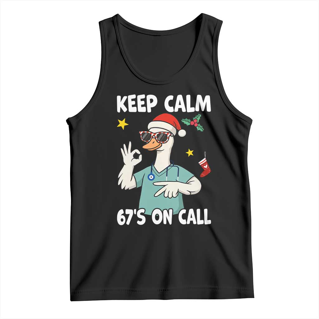 67 Six Seven Goose Nurse Christmas Meme Tank Top TS14 Black Print Your Wear