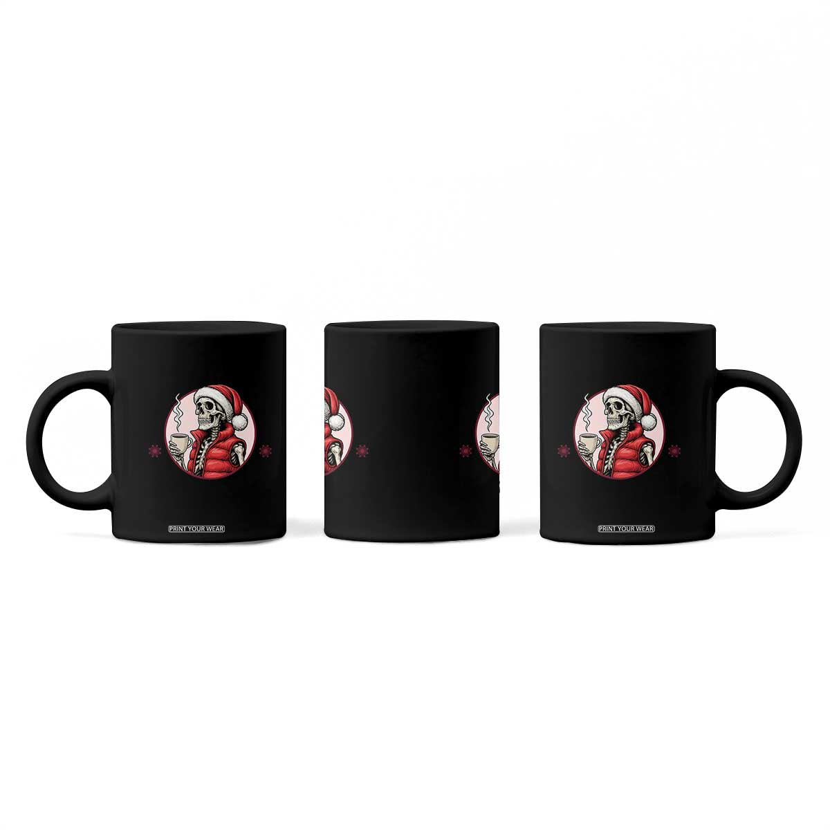Funny Skeleton Christmas Coffee Mug Ho Ho Hold Your Breath Radiolocy Dept TS14 Print Your Wear