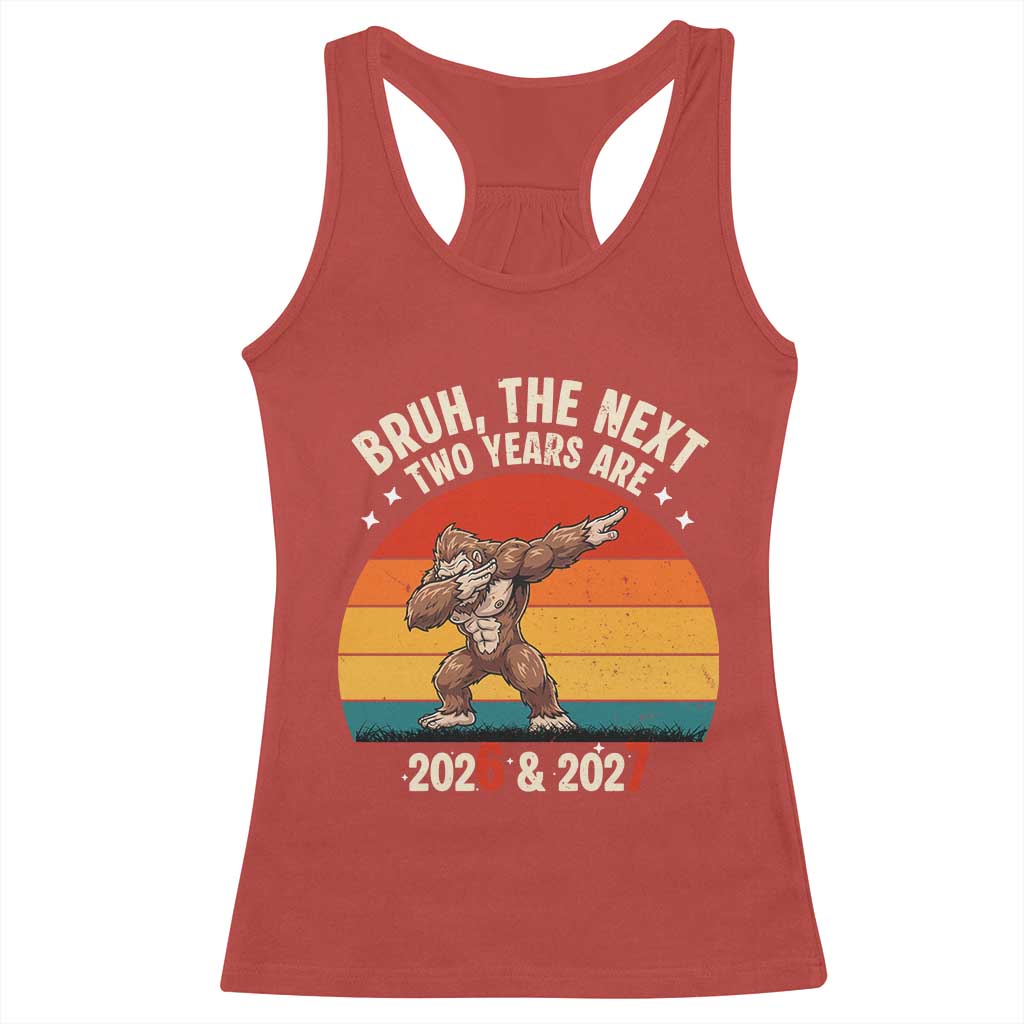 67 New Year Racerback Tank Top Funny Six Seven Bruh Bigfoot Meme TS14 Red Print Your Wear