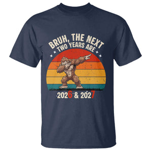 67 New Year T Shirt Funny Six Seven Bruh Bigfoot Meme TS14 Navy Print Your Wear