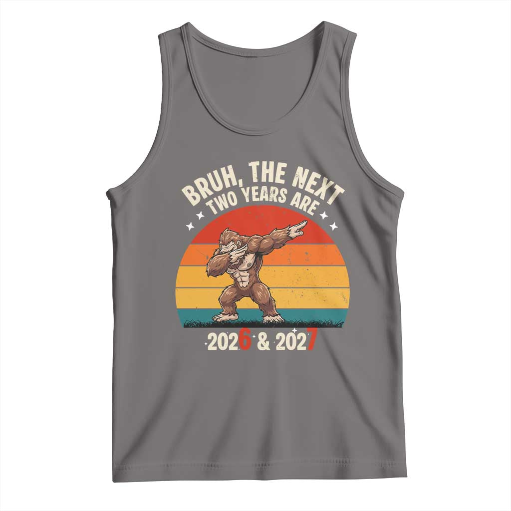 67 New Year Tank Top Funny Six Seven Bruh Bigfoot Meme TS14 Deep Heather Print Your Wear