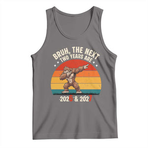 67 New Year Tank Top Funny Six Seven Bruh Bigfoot Meme TS14 Deep Heather Print Your Wear