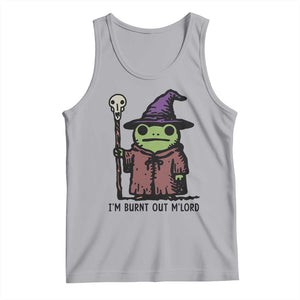 I Am Burnt Out M'lord Tank Top Funny Wizard Frog Meme TS14 Athletic Heather Print Your Wear
