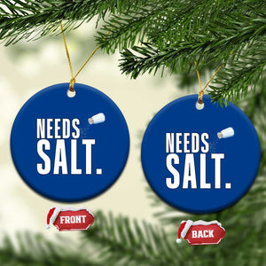 Needs Salt Ceramic Ornament Funny Cooking Baking Foodie TS14 1pc Blue Print Your Wear