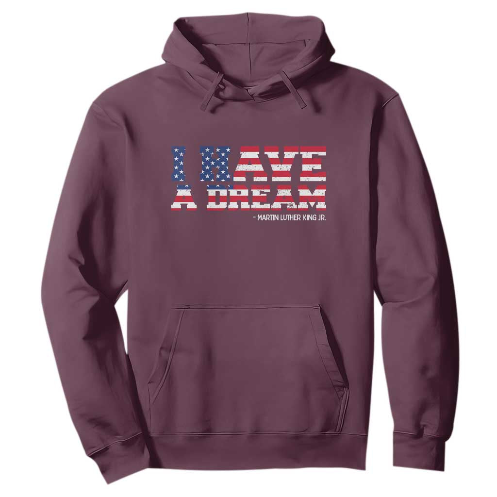 Martin Luther King Jr Hoodie Black History African American TS14 Maroon Print Your Wear