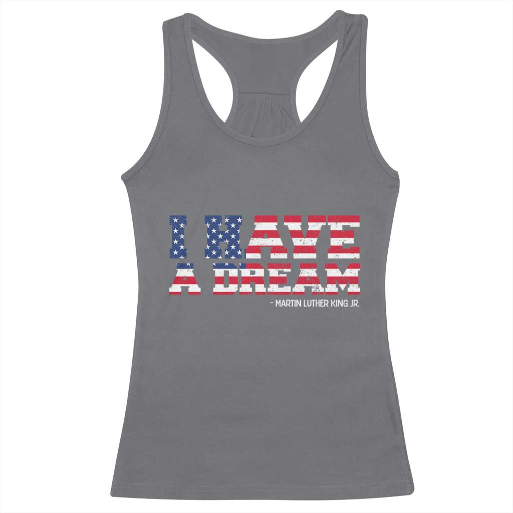 Martin Luther King Jr Racerback Tank Top Black History African American TS14 Charcoal Print Your Wear