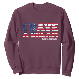 Martin Luther King Jr Sweatshirt Black History African American TS14 Maroon Print Your Wear