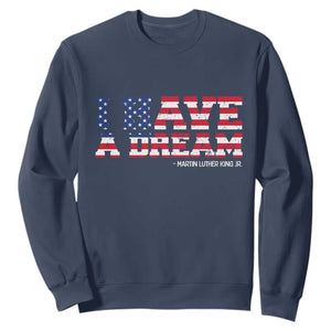 Martin Luther King Jr Sweatshirt Black History African American TS14 Navy Print Your Wear