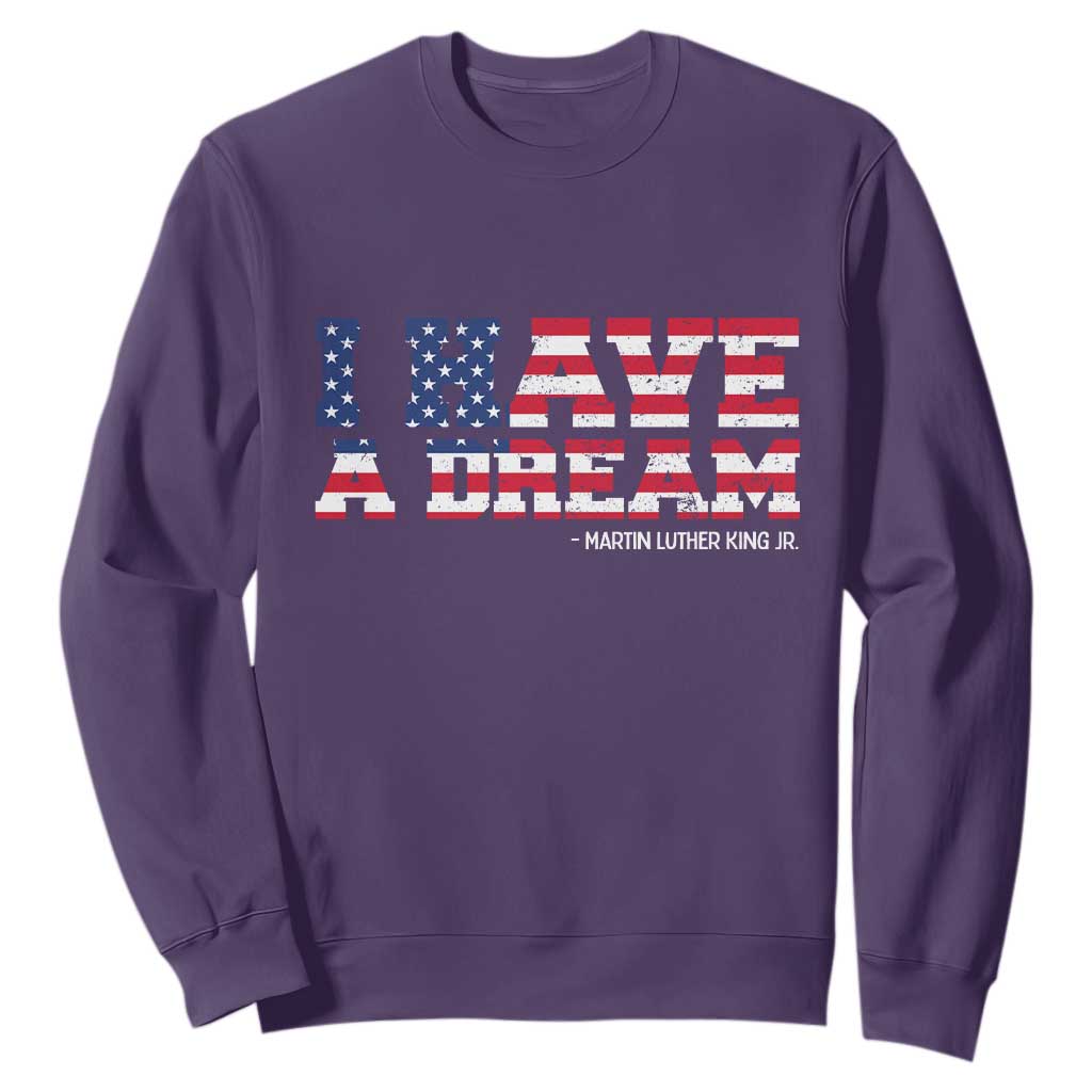 Martin Luther King Jr Sweatshirt Black History African American TS14 Purple Print Your Wear