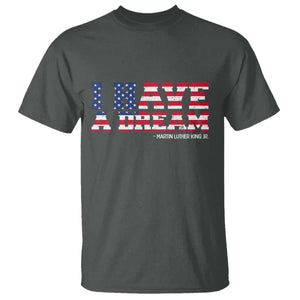 Martin Luther King Jr T Shirt Black History African American TS14 Dark Heather Print Your Wear