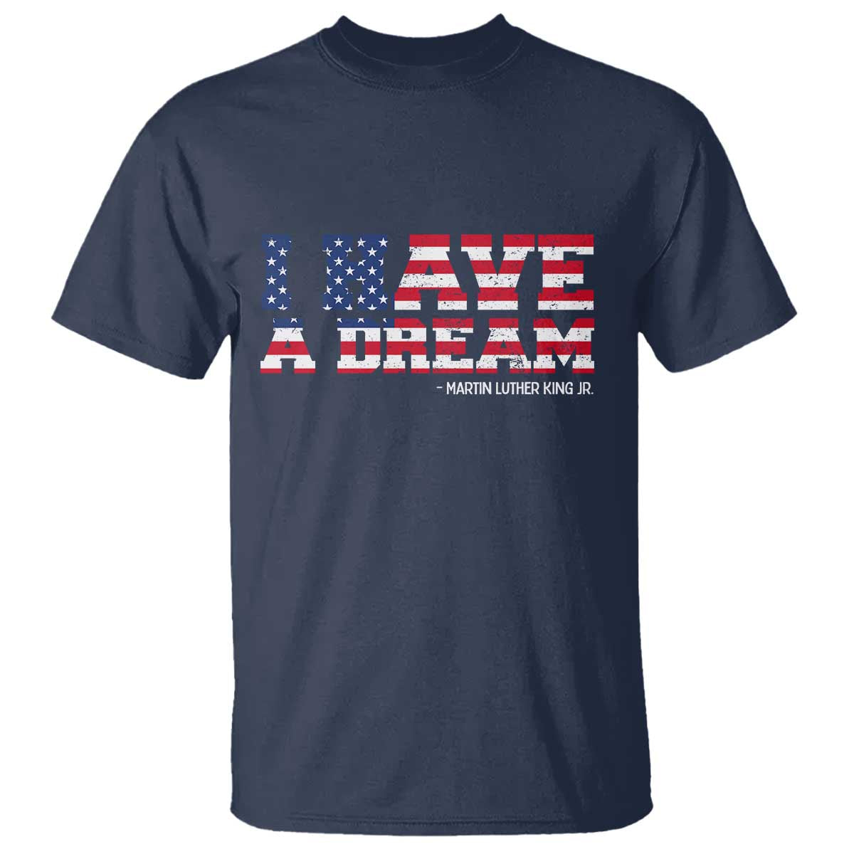 Martin Luther King Jr T Shirt Black History African American TS14 Navy Print Your Wear