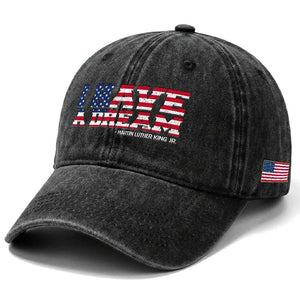 Martin Luther King Jr Washed Cotton Baseball Cap Black History African American TS14 Print Your Wear