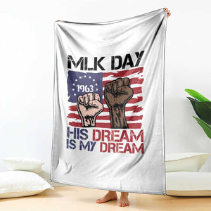 His Dream is My Dream Throw Blanket Martin Luther King Jr MLK Day TS14 Print Your Wear
