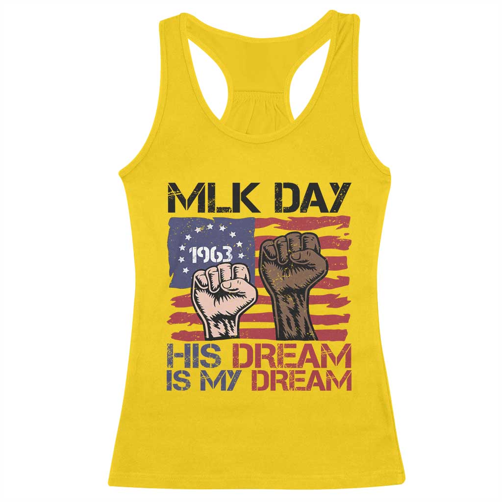 His Dream is My Dream Racerback Tank Top Martin Luther King Jr MLK Day TS14 Daisy Print Your Wear