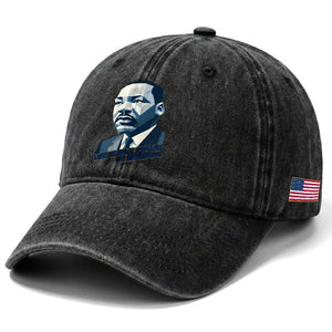 Martin Luther King Jr Washed Cotton Baseball Cap We Still Have A Dream TS14 Print Your Wear