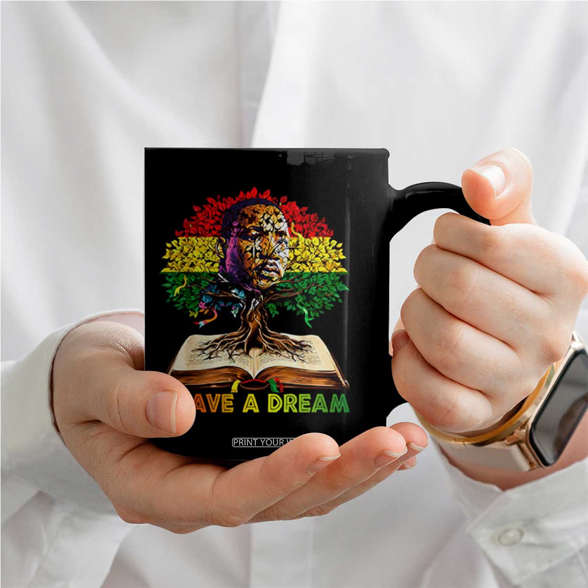 Martin Luther King Jr Coffee Mug Black History Month Melanin African TS14 Print Your Wear