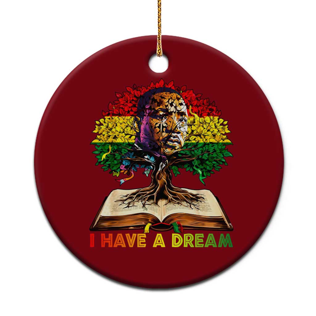 Martin Luther King Jr Ceramic Ornament Black History Month Melanin African TS14 1pc Red Print Your Wear