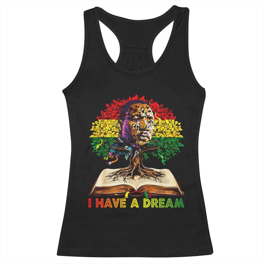 Martin Luther King Jr Racerback Tank Top Black History Month Melanin African TS14 Black Print Your Wear