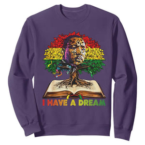 Martin Luther King Jr Sweatshirt Black History Month Melanin African TS14 Purple Print Your Wear