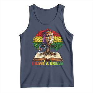 Martin Luther King Jr Tank Top Black History Month Melanin African TS14 Navy Print Your Wear