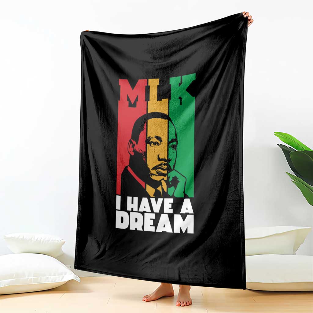 Martin Luther King Jr Throw Blanket I Have Dream MLK Quote TS14 Print Your Wear