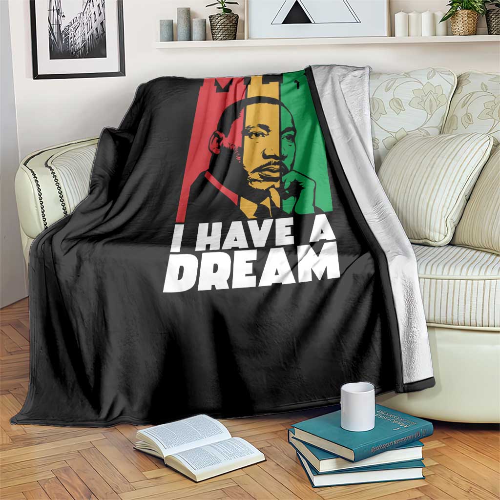 Martin Luther King Jr Throw Blanket I Have Dream MLK Quote TS14 Print Your Wear