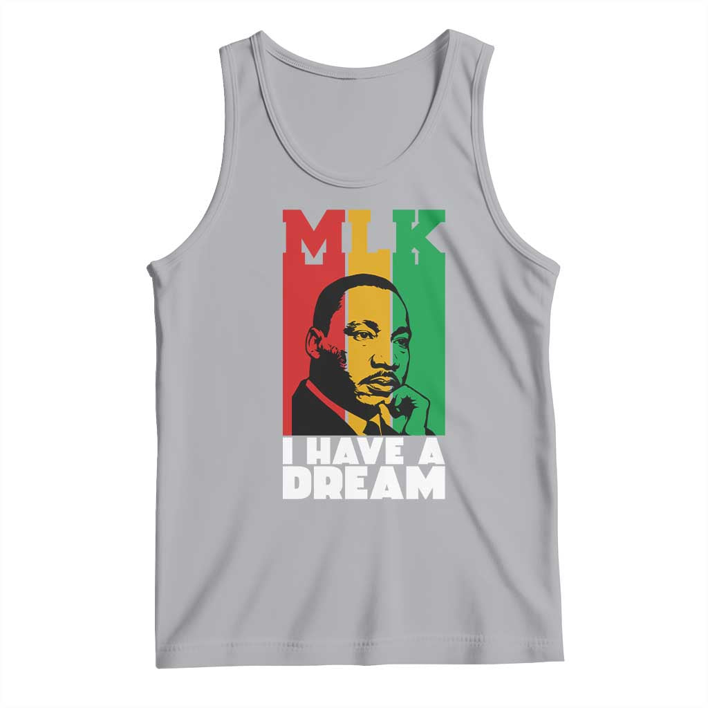 Martin Luther King Jr Tank Top I Have Dream MLK Quote TS14 Athletic Heather Print Your Wear