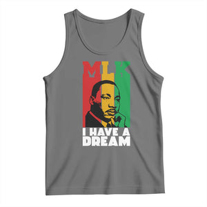 Martin Luther King Jr Tank Top I Have Dream MLK Quote TS14 Black Heather Print Your Wear