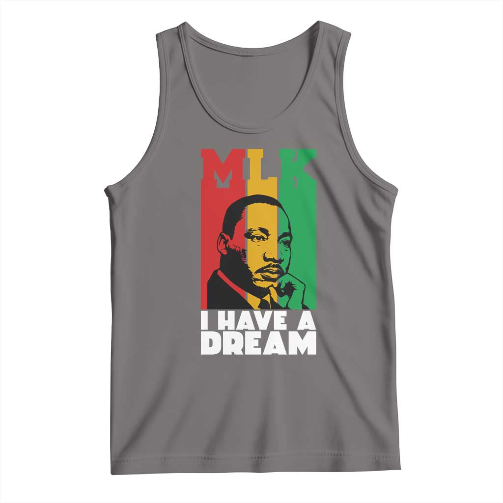 Martin Luther King Jr Tank Top I Have Dream MLK Quote TS14 Deep Heather Print Your Wear