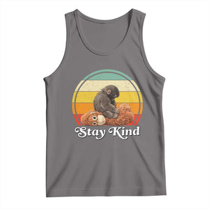 Punch Mokey Tank Top Viral Trend Baby Monkey Stay Kind TS14 Deep Heather Print Your Wear