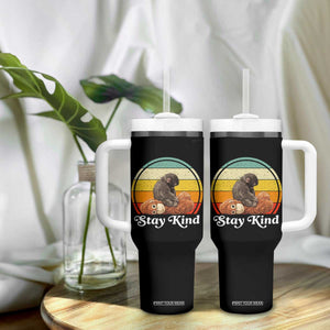 Punch Mokey Tumbler With Handle Viral Trend Baby Monkey Stay Kind TS14 Print Your Wear