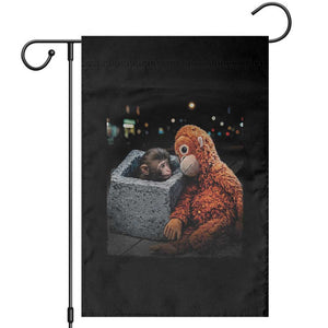 Punch Mokey Garden Flag Viral Trend Baby Monkey Streets Meme TS14 Black Print Your Wear