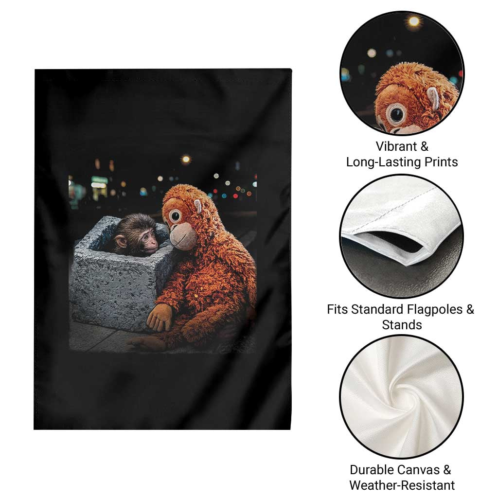 Punch Mokey Garden Flag Viral Trend Baby Monkey Streets Meme TS14 Print Your Wear