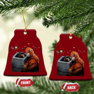 Punch Mokey Ceramic Ornament Viral Trend Baby Monkey Streets Meme TS14 Print Your Wear