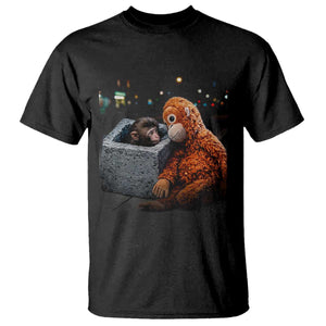 Punch Mokey T Shirt Viral Trend Baby Monkey Streets Meme TS14 Black Print Your Wear