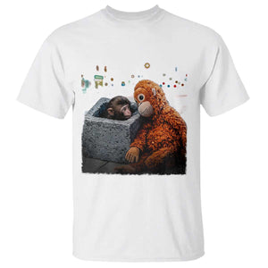 Punch Mokey T Shirt Viral Trend Baby Monkey Streets Meme TS14 White Print Your Wear