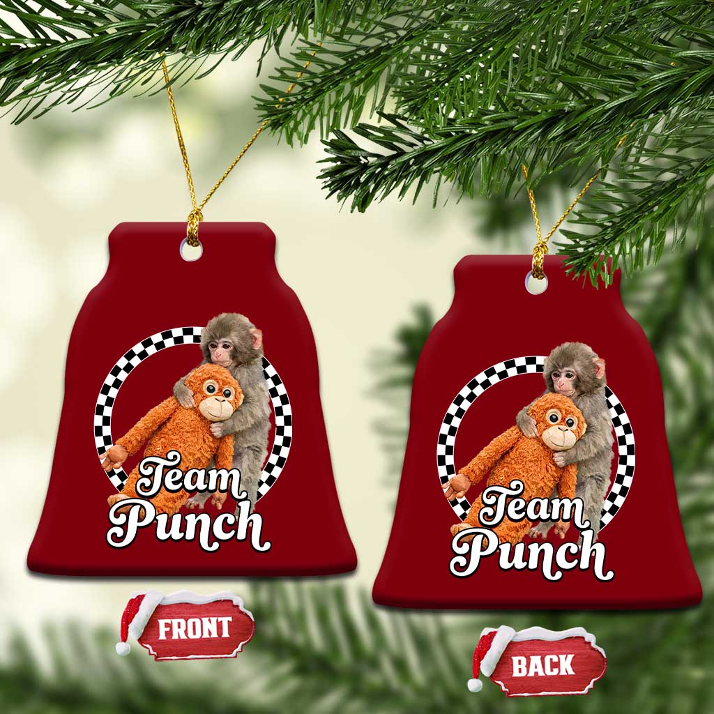 Punch Mokey Ceramic Ornament Baby Monkey And Plush Toy Viral Trend TS14 Print Your Wear