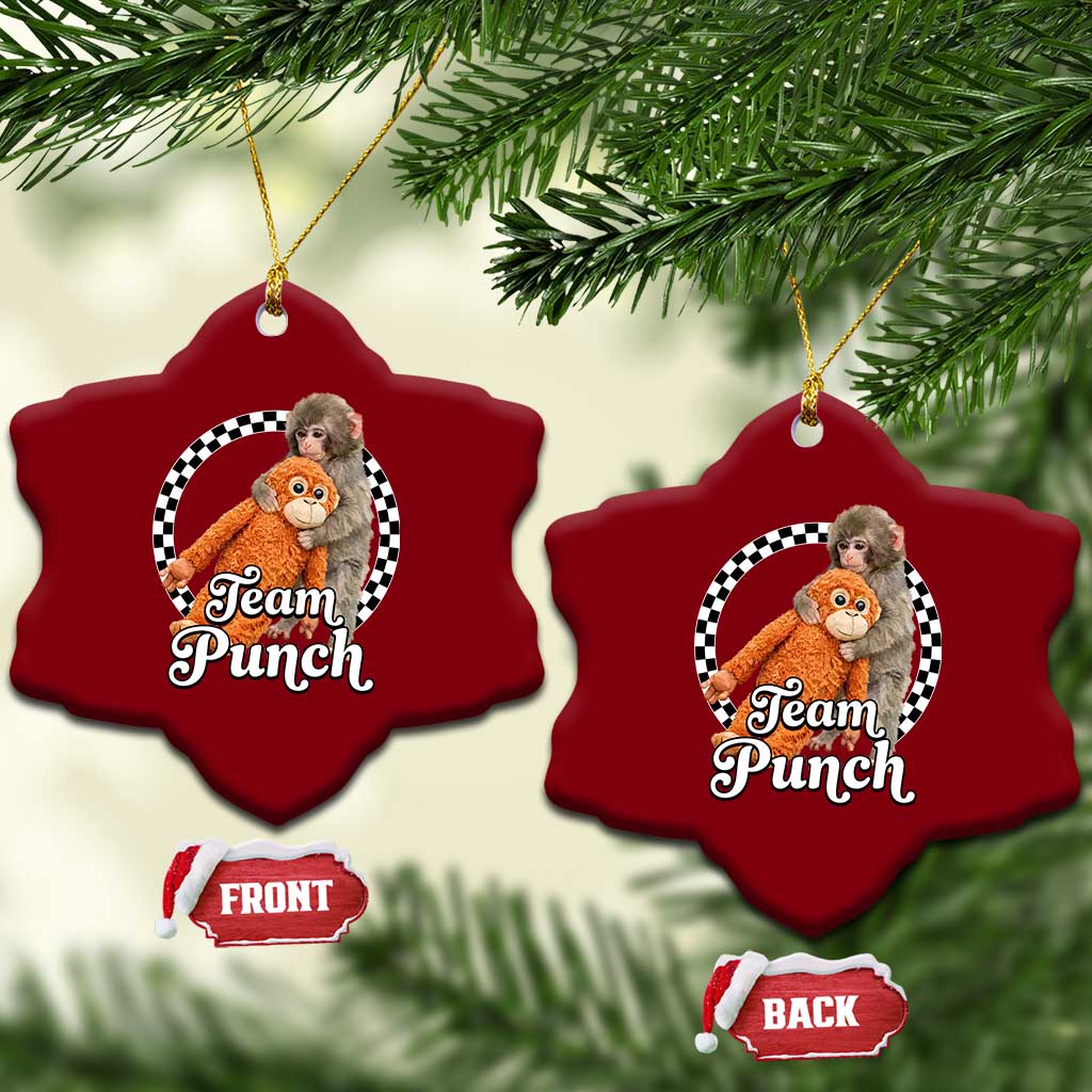 Punch Mokey Ceramic Ornament Baby Monkey And Plush Toy Viral Trend TS14 Print Your Wear