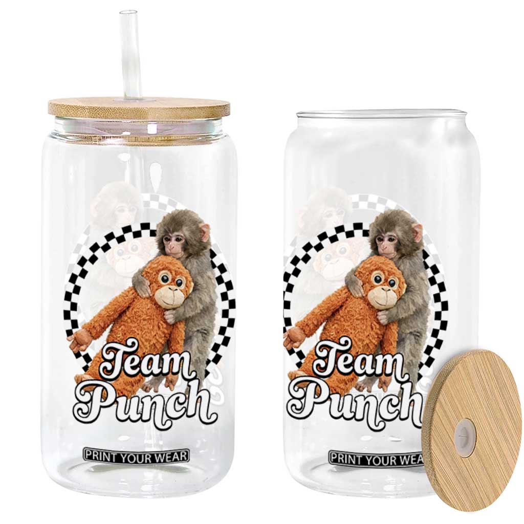 Punch Mokey Glass Can Baby Monkey And Plush Toy Viral Trend TS14 Print Your Wear