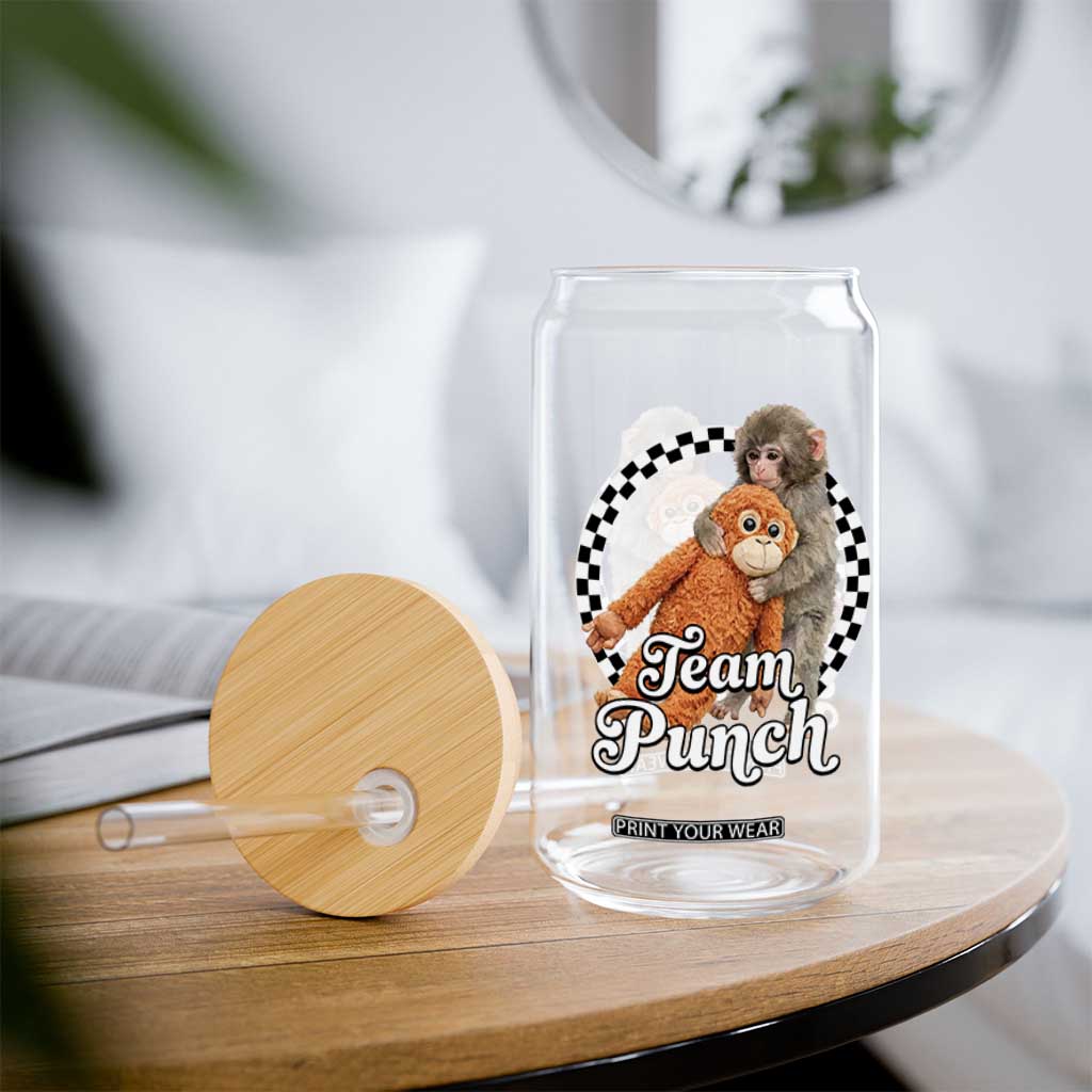 Punch Mokey Glass Can Baby Monkey And Plush Toy Viral Trend TS14 Print Your Wear