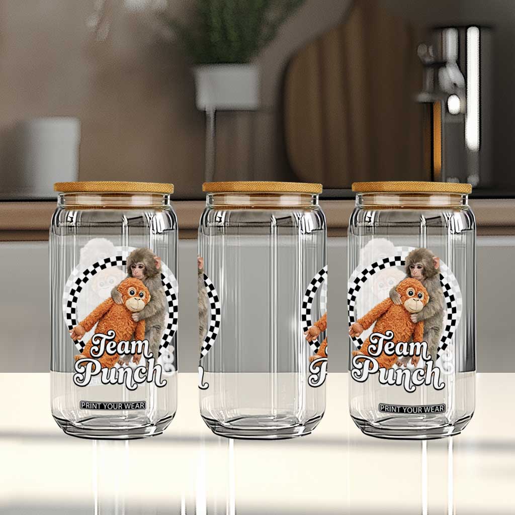 Punch Mokey Glass Can Baby Monkey And Plush Toy Viral Trend TS14 Print Your Wear