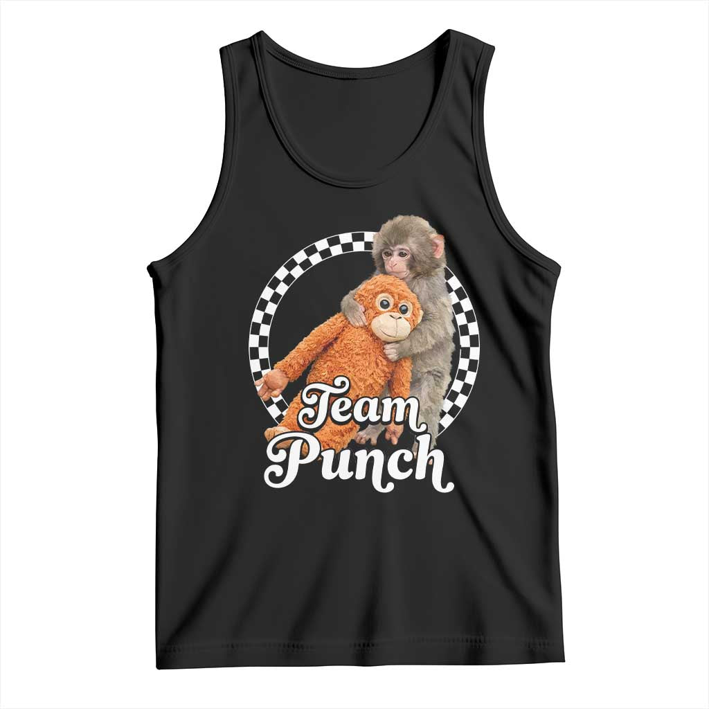 Punch Mokey Tank Top Baby Monkey And Plush Toy Viral Trend TS14 Black Print Your Wear