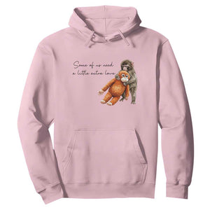 Punch Mokey Hoodie Some Of Us Need a Little Extra Love TS14 Light Pink Print Your Wear