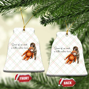 Punch Mokey Ceramic Ornament Some Of Us Need a Little Extra Love TS14 Print Your Wear