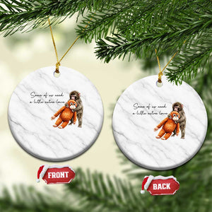Punch Mokey Ceramic Ornament Some Of Us Need a Little Extra Love TS14 1pc White Marble Print Your Wear