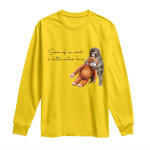 Punch Mokey Long Sleeve Shirt Some Of Us Need a Little Extra Love TS14 Daisy Print Your Wear
