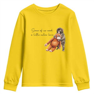 Punch Mokey Youth Sweatshirt Some Of Us Need a Little Extra Love TS14 Daisy Print Your Wear