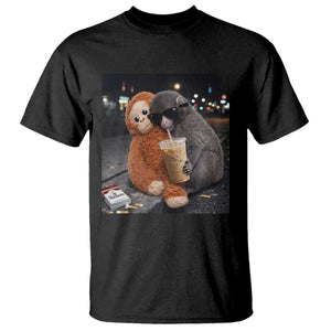 Punch Mokey Meme T Shirt Funny Drinking Iced Coffee Sunglasses Street TS14 Black Print Your Wear