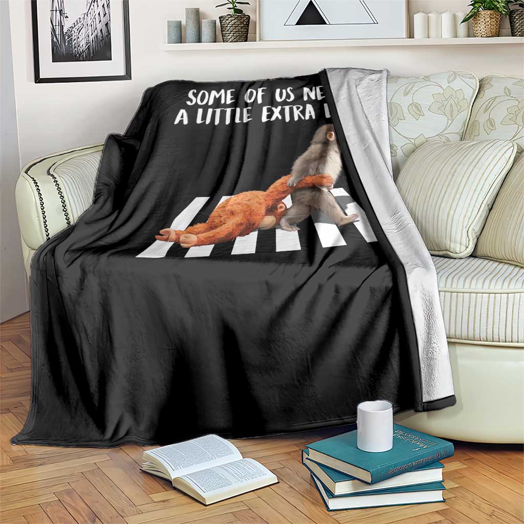 Punch Mokey Meme Throw Blanket Some Of Us Need a Little Extra Love TS14 Print Your Wear
