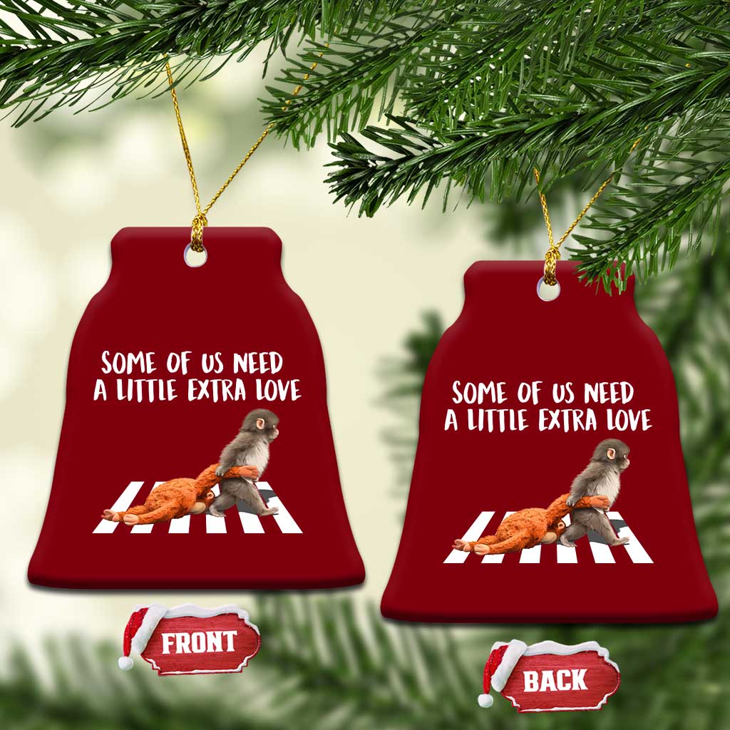 Punch Mokey Meme Ceramic Ornament Some Of Us Need a Little Extra Love TS14 Print Your Wear